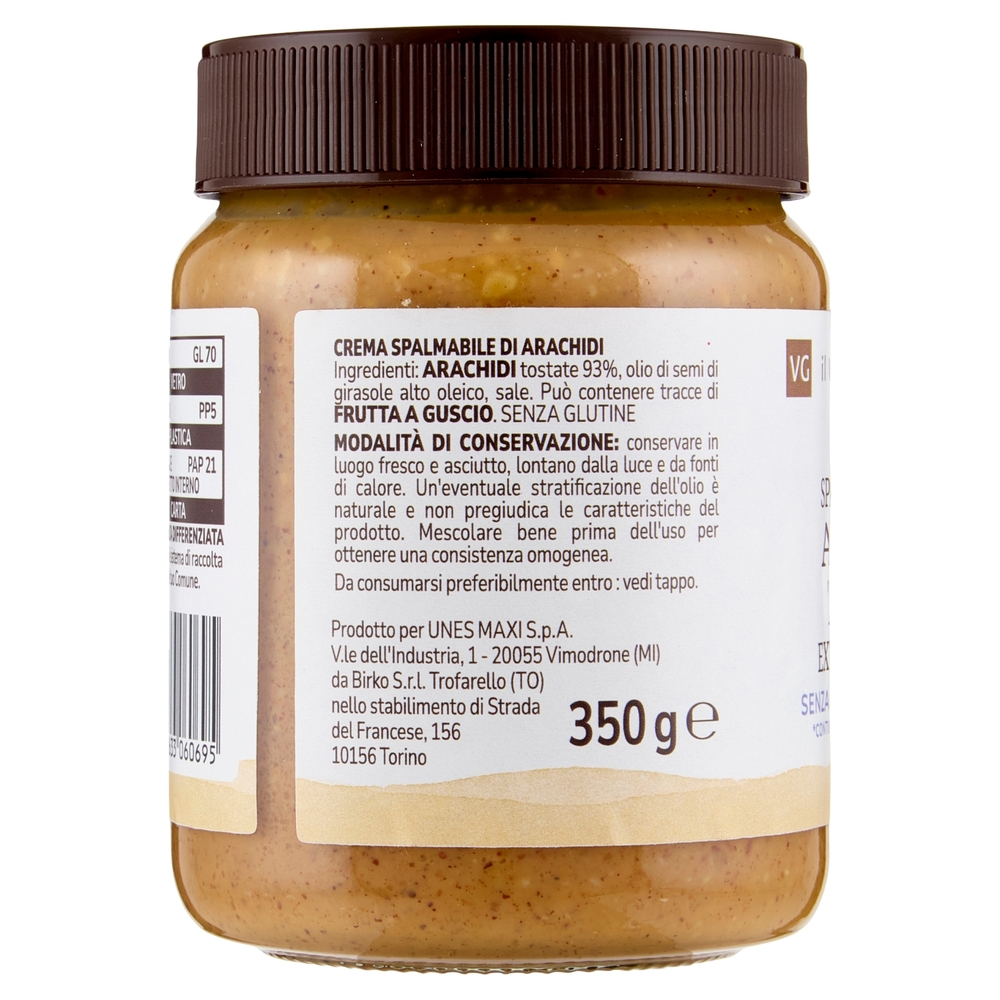 Crema Spalmabile di Arachidi Tostate Extra Crunchy Il Viaggiator Goloso