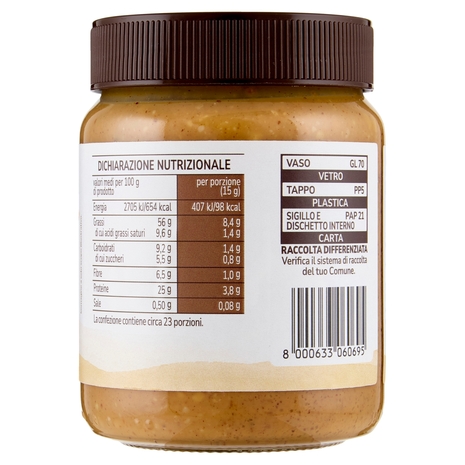 Crema Spalmabile di Arachidi Tostate Extra Crunchy Il Viaggiator Goloso