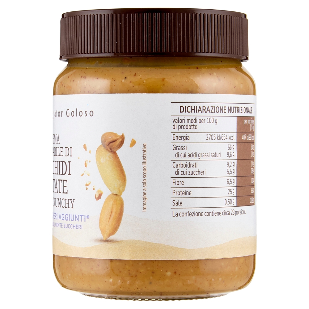 Crema Spalmabile di Arachidi Tostate Extra Crunchy Il Viaggiator Goloso