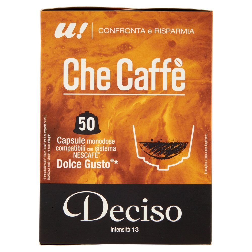 50 Capsule Che Caffè Deciso Nescafè Dolce Gusto U! Confronta e Risparmia