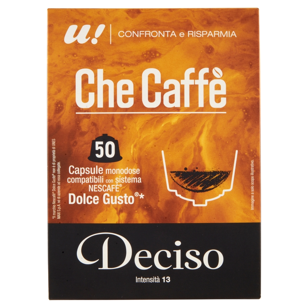 50 Capsule Che Caffè Deciso Nescafè Dolce Gusto U! Confronta e Risparmia