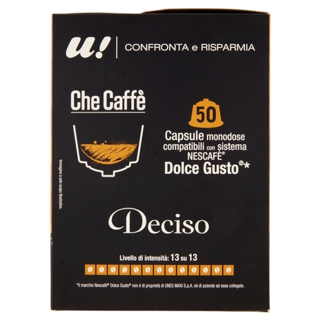 50 Capsule Che Caffè Deciso Nescafè Dolce Gusto U! Confronta e Risparmia