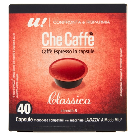 40 Capsule Che Caffè Classico Lavazza A Modo Mio U! Confronta e Risparmia