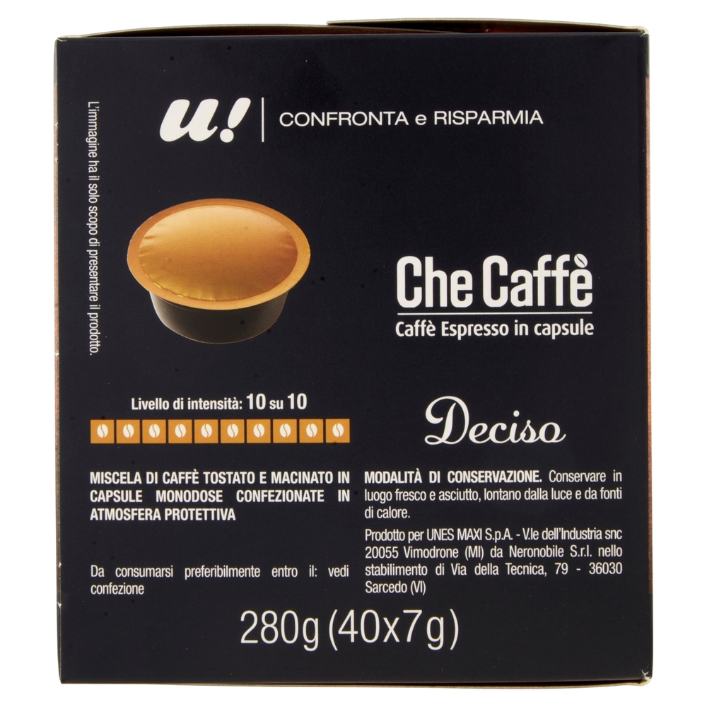 40 Capsule Che Caffè Deciso Lavazza A Modo Mio U! Confronta e Risparmia