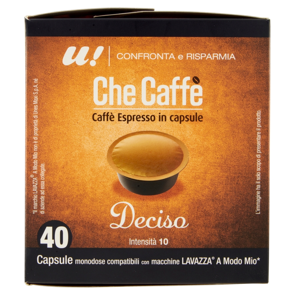 40 Capsule Che Caffè Deciso Lavazza A Modo Mio U! Confronta e Risparmia