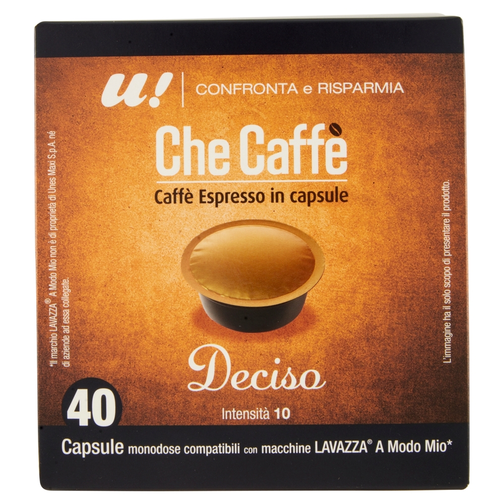 40 Capsule Che Caffè Deciso Lavazza A Modo Mio U! Confronta e Risparmia