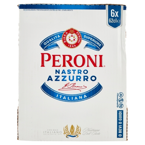 Peroni Nastro Azzurro Birra 6 x 62 cl