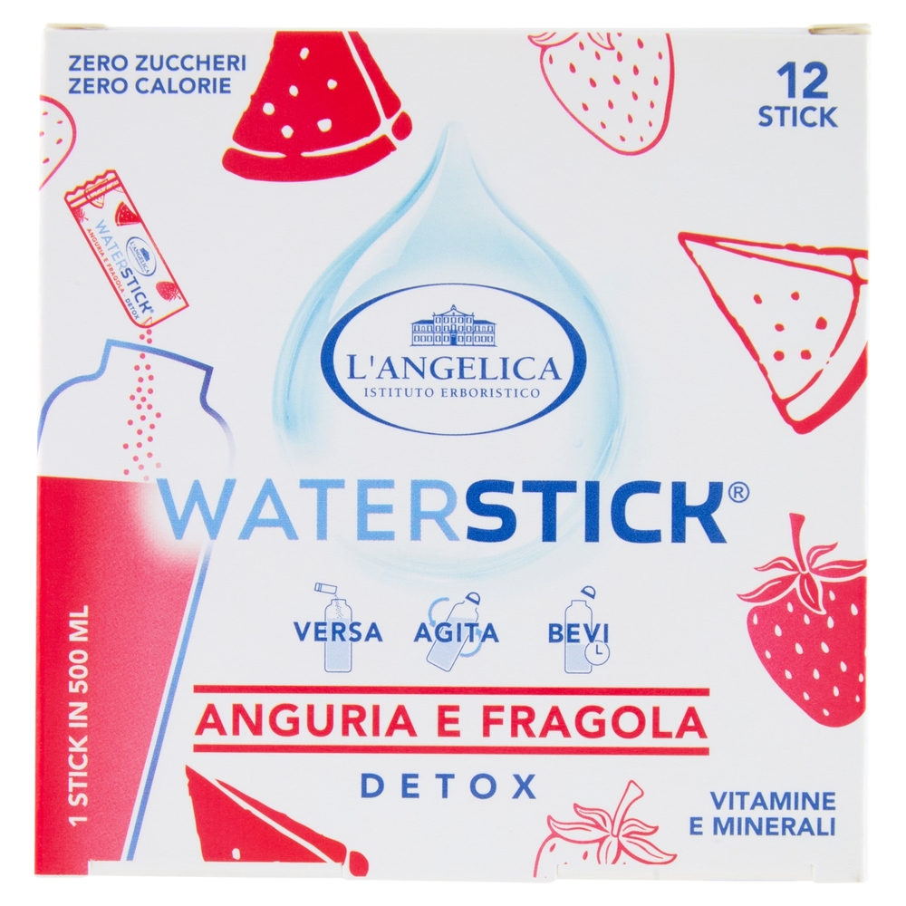L'Angelica Waterstick Anguria e Fragola Detox 12 x 2 g