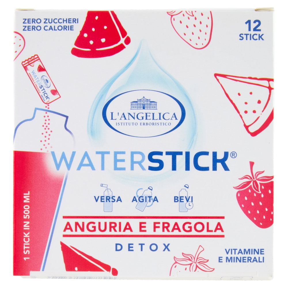 L'Angelica Waterstick Anguria e Fragola Detox 12 x 2 g