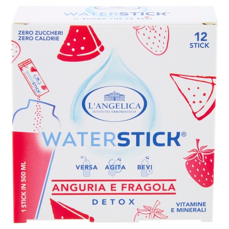L'Angelica Waterstick Anguria e Fragola Detox 12 x 2 g