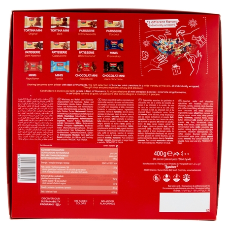 Loacker Best of Moments Wafer confezione regalo con delizie assortite di wafers e cioccolato 400g