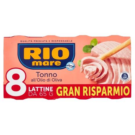 Rio mare Tonno all'Olio di Oliva 8 x 65 g