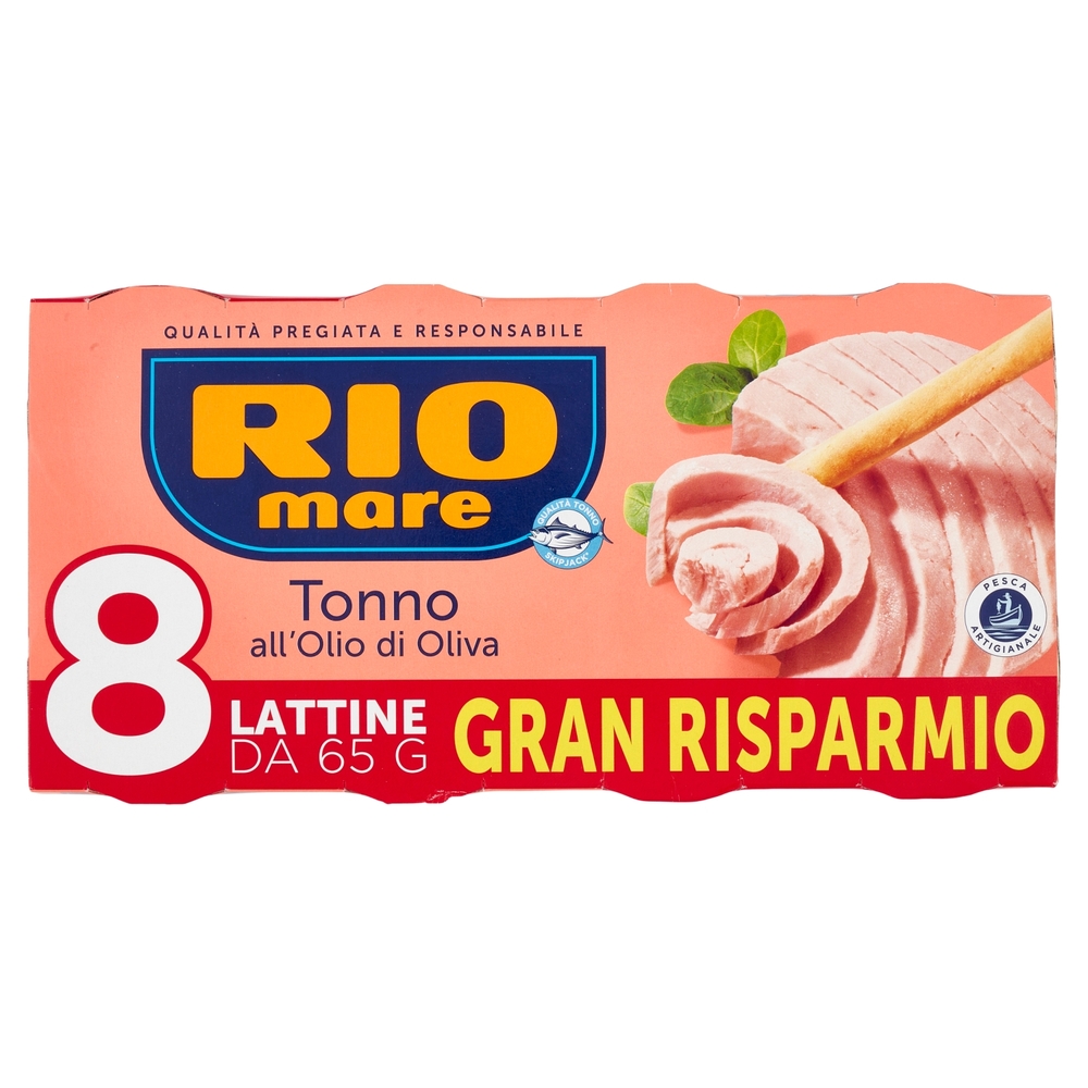 Rio mare Tonno all'Olio di Oliva 8 x 65 g