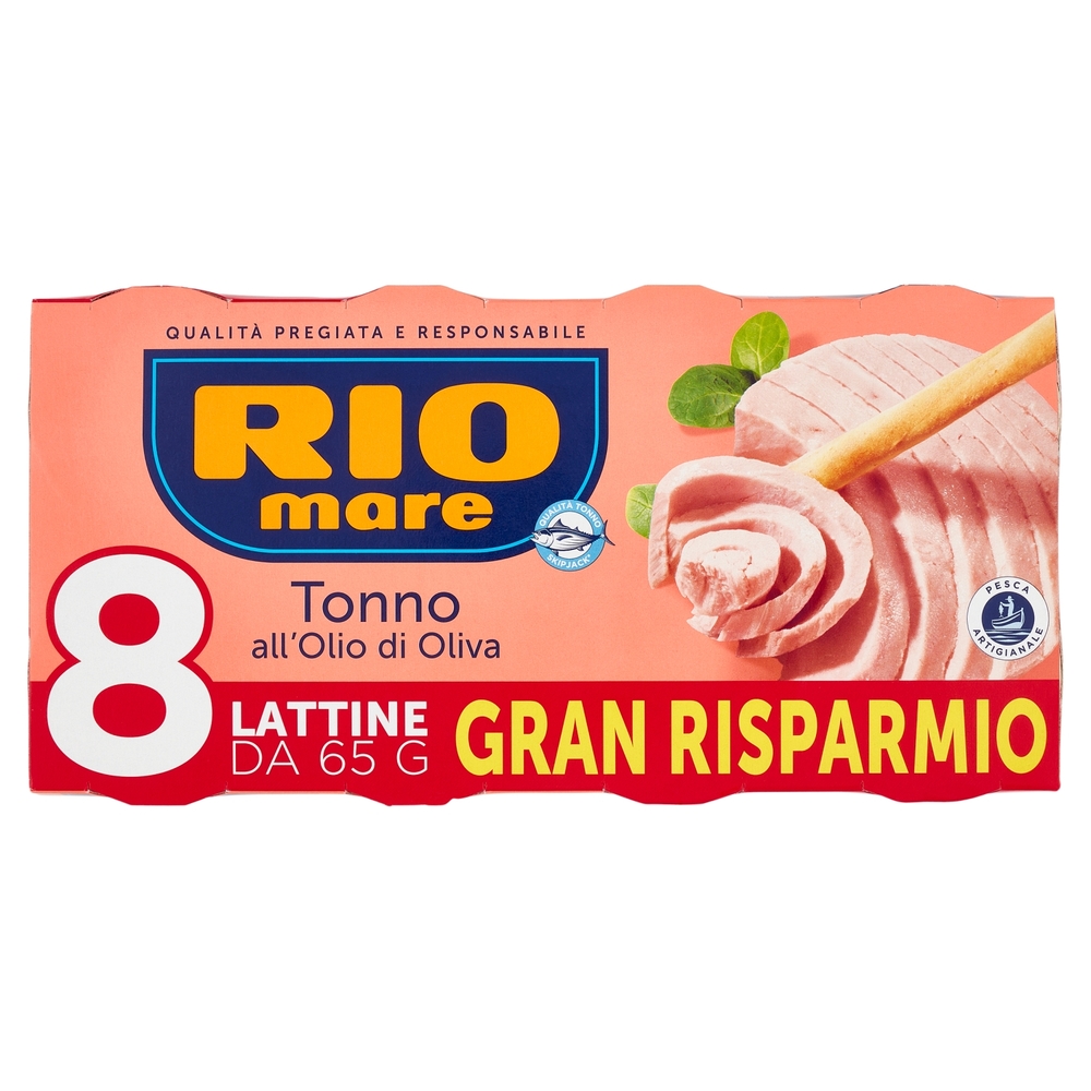 Rio mare Tonno all'Olio di Oliva 8 x 65 g
