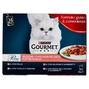 PURINA GOURMET Perle I Capolavori del Gusto Pollo, Vitello, Salmone, Pesce dell'Oceano 24x85g