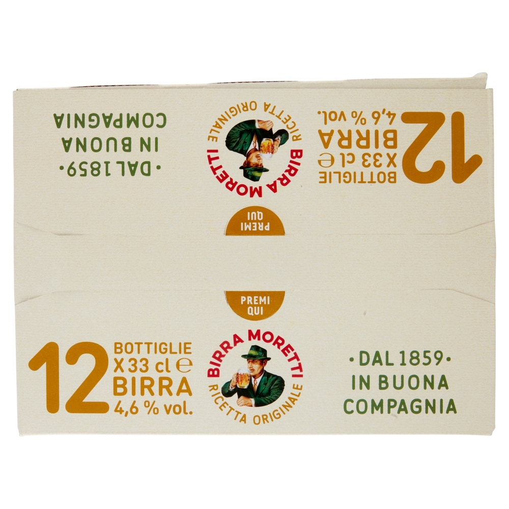 Birra Moretti Ricetta Originale 12 x 33 cl