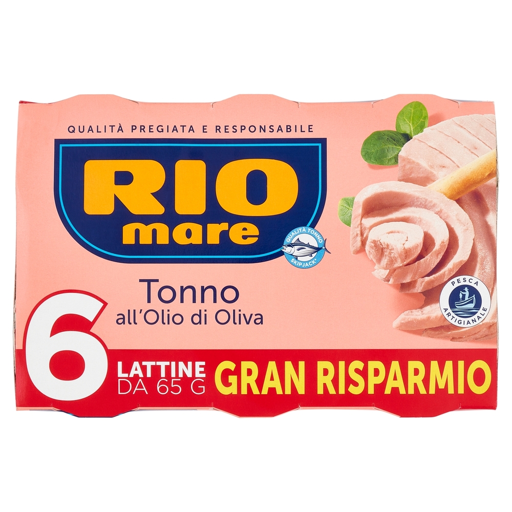 Rio mare Tonno all'Olio di Oliva 6 x 65 g