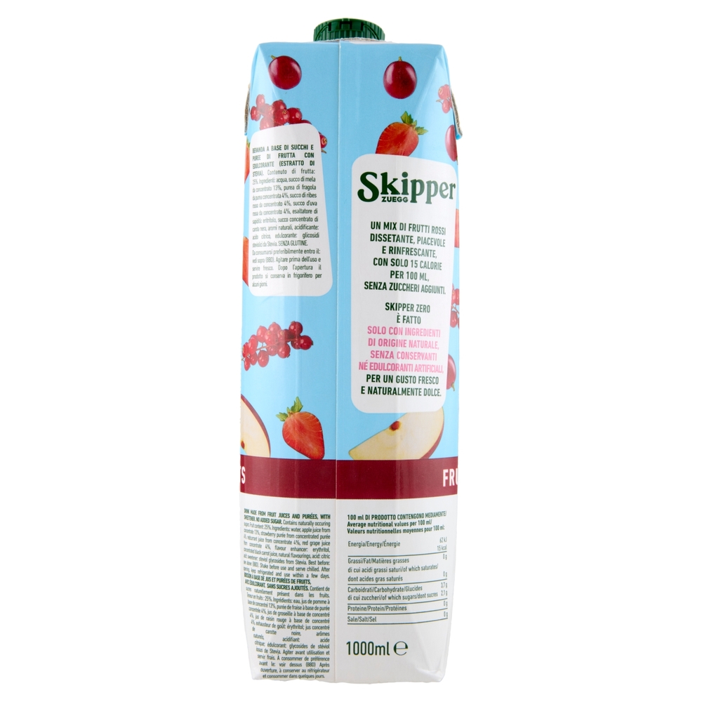 Zuegg Skipper Frutti Rossi Zero 1000 ml