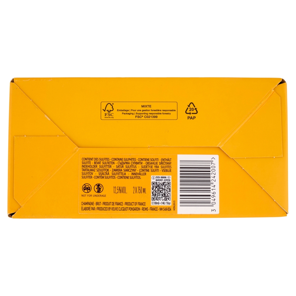 Veuve Clicquot Champagne Brut Astuccio 2 x 750ml