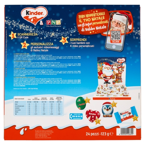 Kinder Calendario dell'Avvento 24 pezzi 123 g