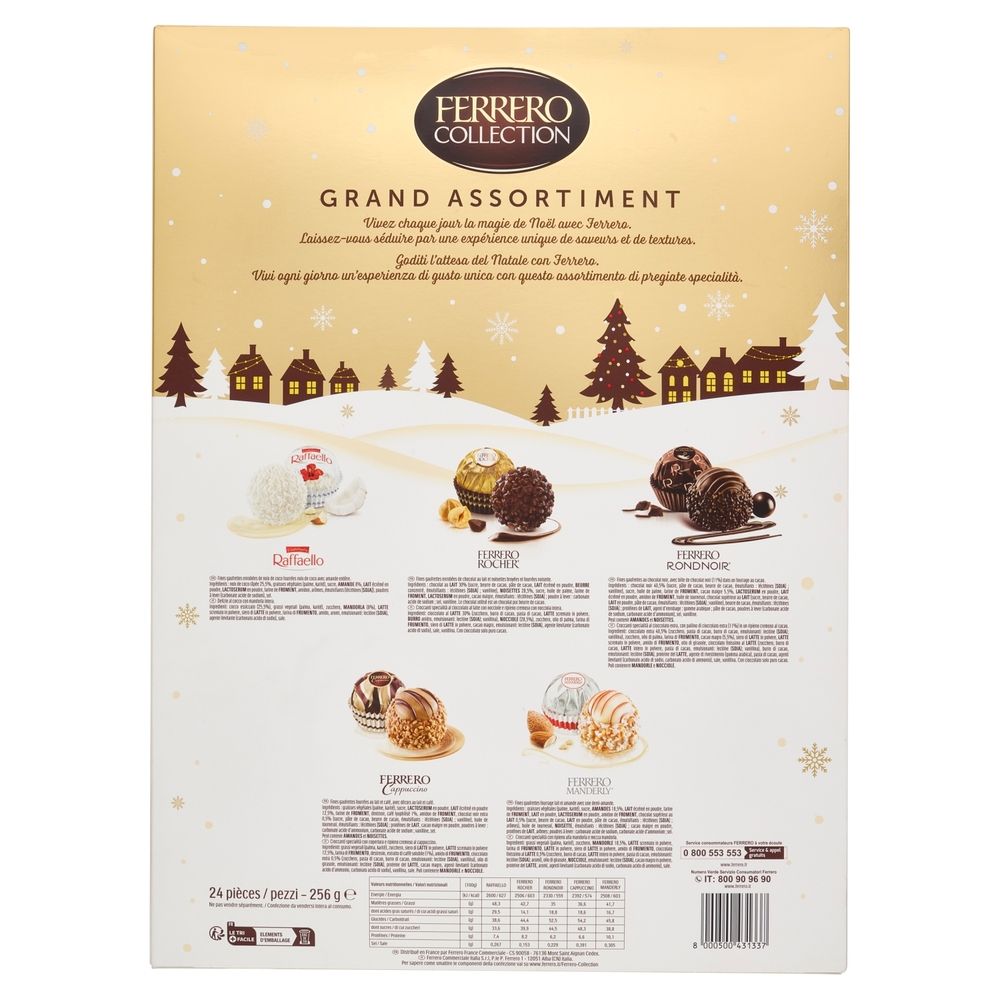 Ferrero Collection Grand Assortiment Calendario dell'Avvento 24 pezzi 256 g