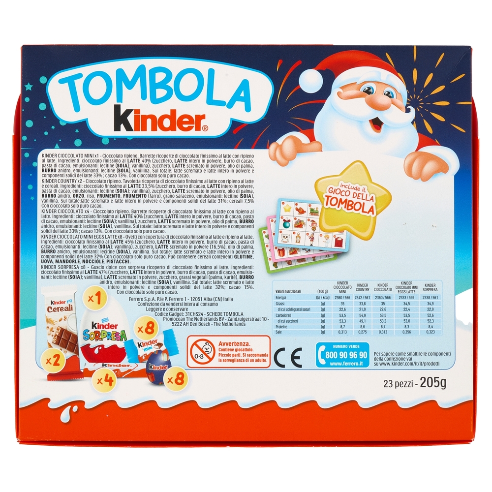Kinder Tombola 23 pezzi 205 g