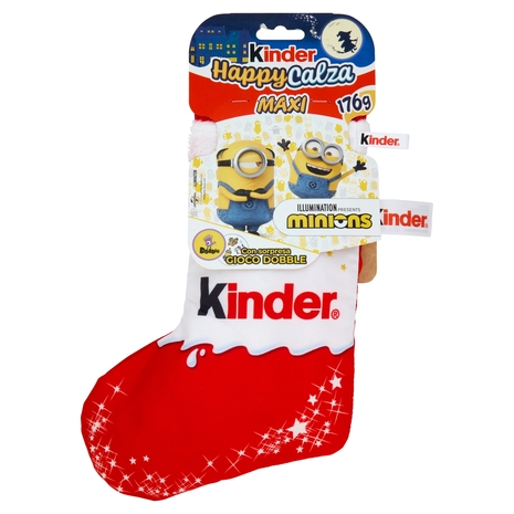 Kinder HappyCalza Maxi minions 7 pezzi 176 g