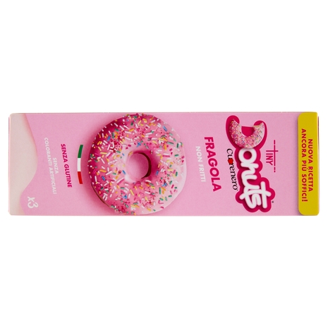 Cuorenero Tiny Donuts Fragola 3 x 37 g