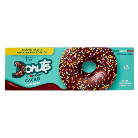 Cuorenero Tiny Donuts Cacao 3 x 37 g