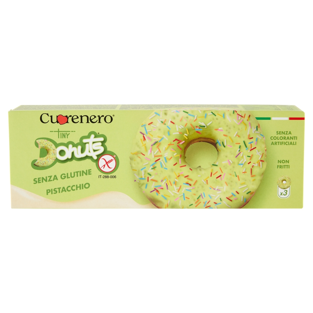Cuorenero Tiny Donuts Pistacchio 3 x 37 g