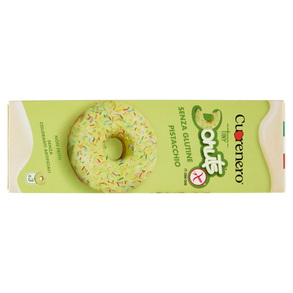 Cuorenero Tiny Donuts Pistacchio 3 x 37 g