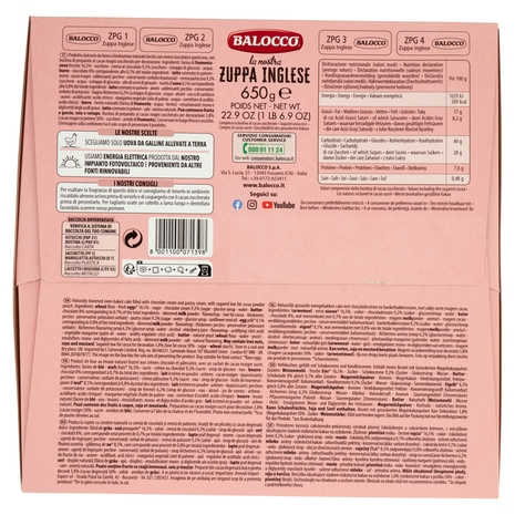 Balocco la nostra Zuppa Inglese 650 g