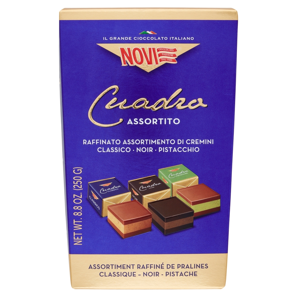 Novi Cuadro Assortito Classico - Noir - Pistacchio 250 g