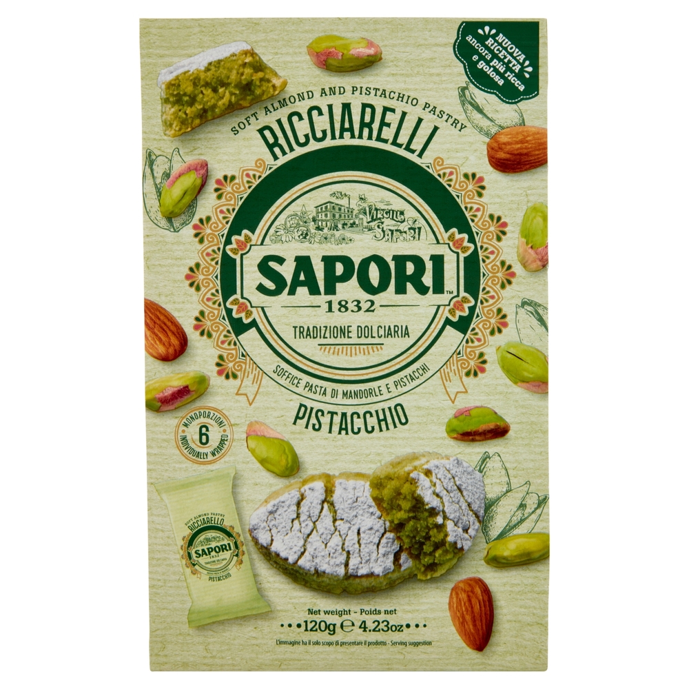 Sapori Ricciarelli Pistacchio 120 g