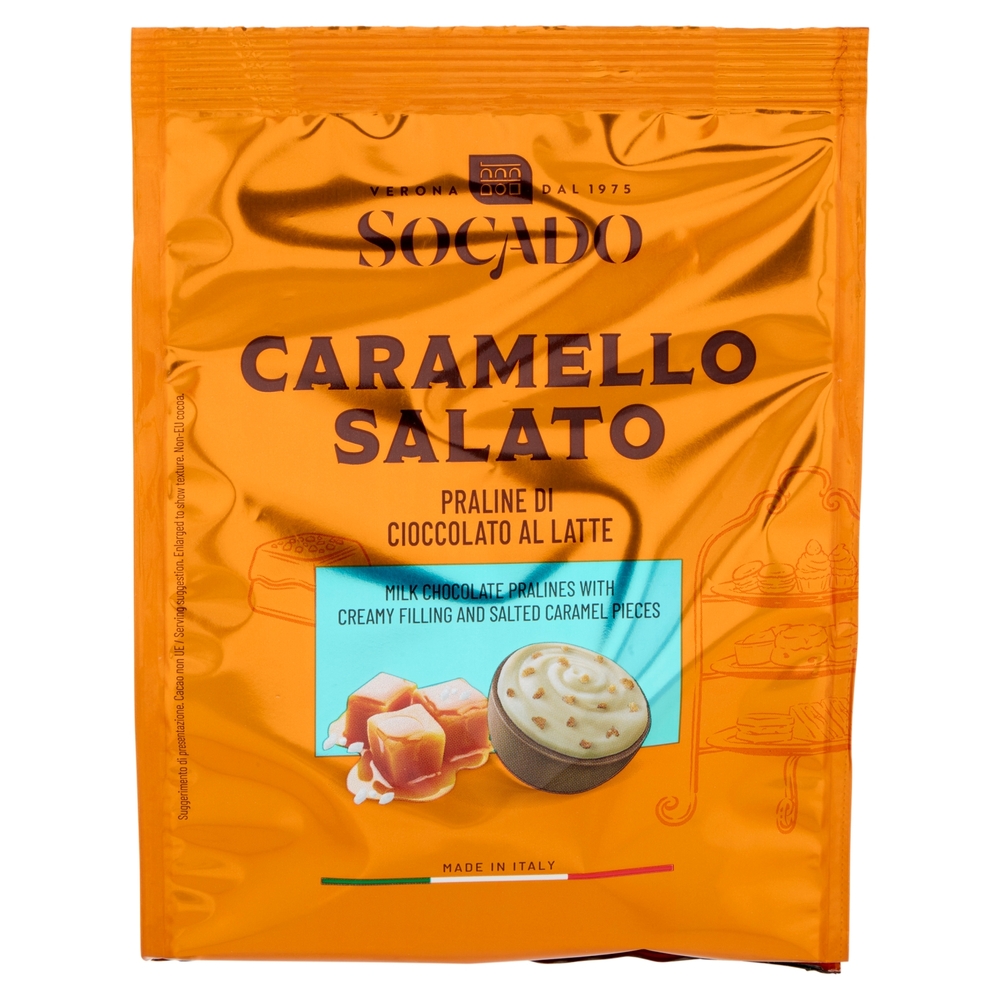 Socado Caramello Salato Praline di Cioccolato al Latte 150 g