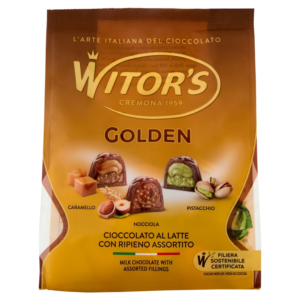 Witor's Golden Cioccolato al Latte con Ripieno Assortito 350 g