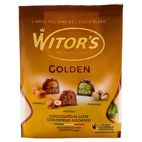 Witor's Golden Cioccolato al Latte con Ripieno Assortito 350 g