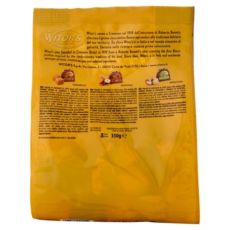 Witor's Golden Cioccolato al Latte con Ripieno Assortito 350 g