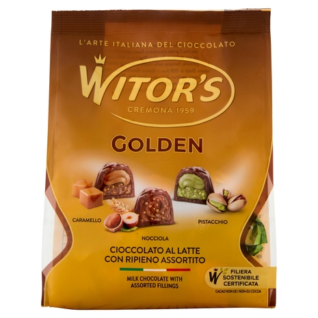 Witor's Golden Cioccolato al Latte con Ripieno Assortito 350 g