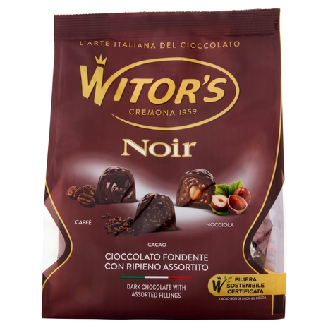 Witor's Noir Cioccolato Fondente con Ripieno Assortito 350 g