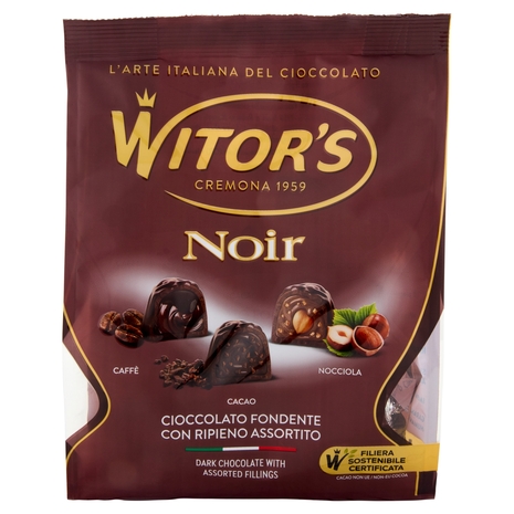 Witor's Noir Cioccolato Fondente con Ripieno Assortito 350 g
