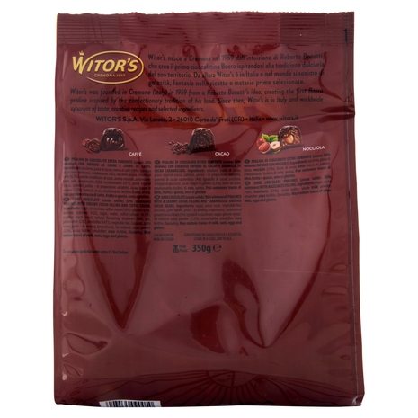 Witor's Noir Cioccolato Fondente con Ripieno Assortito 350 g
