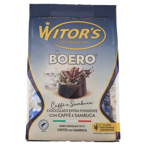 Witor's il Boero Caffè e Sambuca Cioccolato Extra Fondente con Caffè e Sambuca 200 g