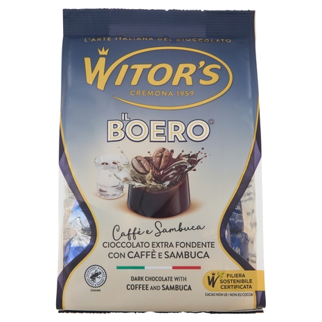 Witor's il Boero Caffè e Sambuca Cioccolato Extra Fondente con Caffè e Sambuca 200 g