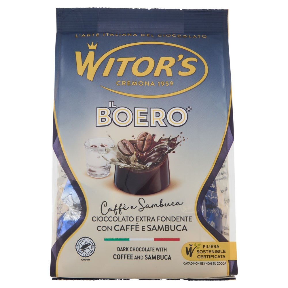 Witor's il Boero Caffè e Sambuca Cioccolato Extra Fondente con Caffè e Sambuca 200 g