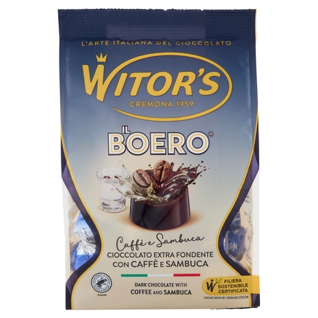 Witor's il Boero Caffè e Sambuca Cioccolato Extra Fondente con Caffè e Sambuca 200 g