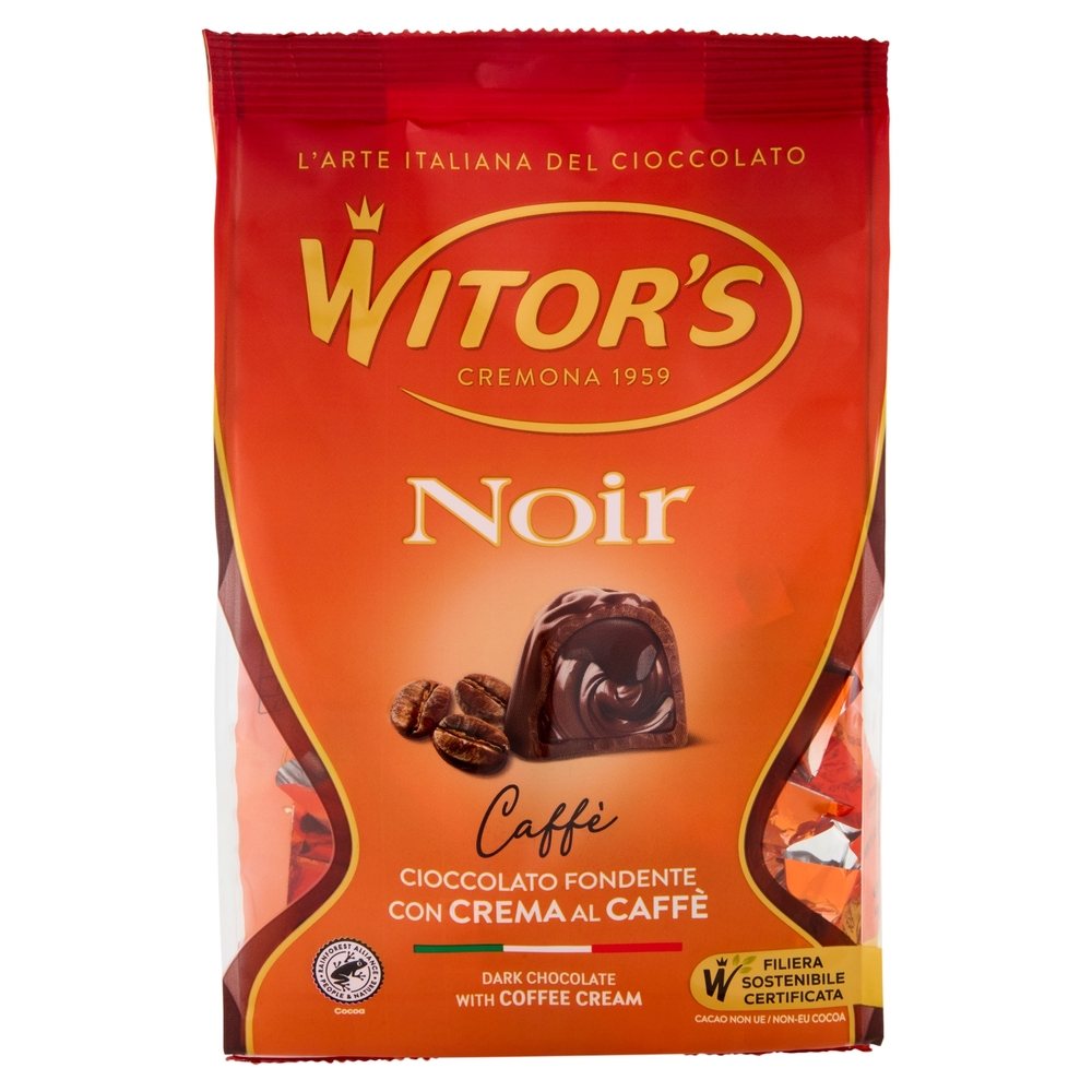 Witor's Noir Caffè Cioccolato Fondente con Crema al Caffè 200 g