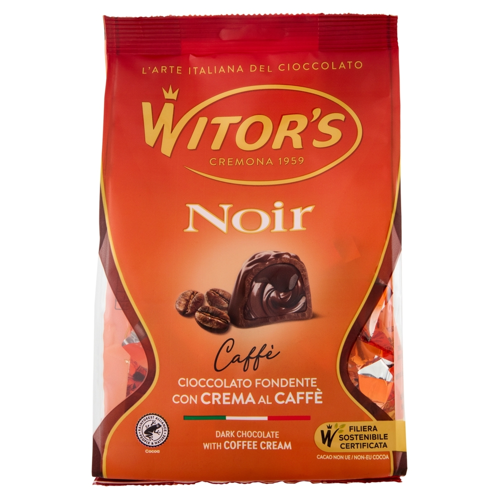 Witor's Noir Caffè Cioccolato Fondente con Crema al Caffè 200 g