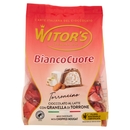 Witor's Bianco Cuore Torroncino Cioccolato al Latte con Granella di Torrone 200 g
