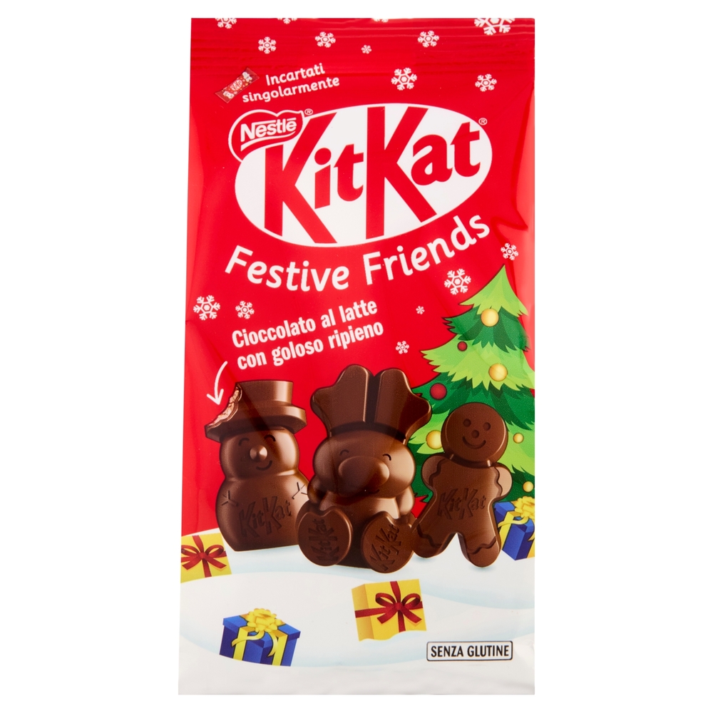 KITKAT Festive Friends Personaggi di Cioccolato al Latte Sacchetto 147g